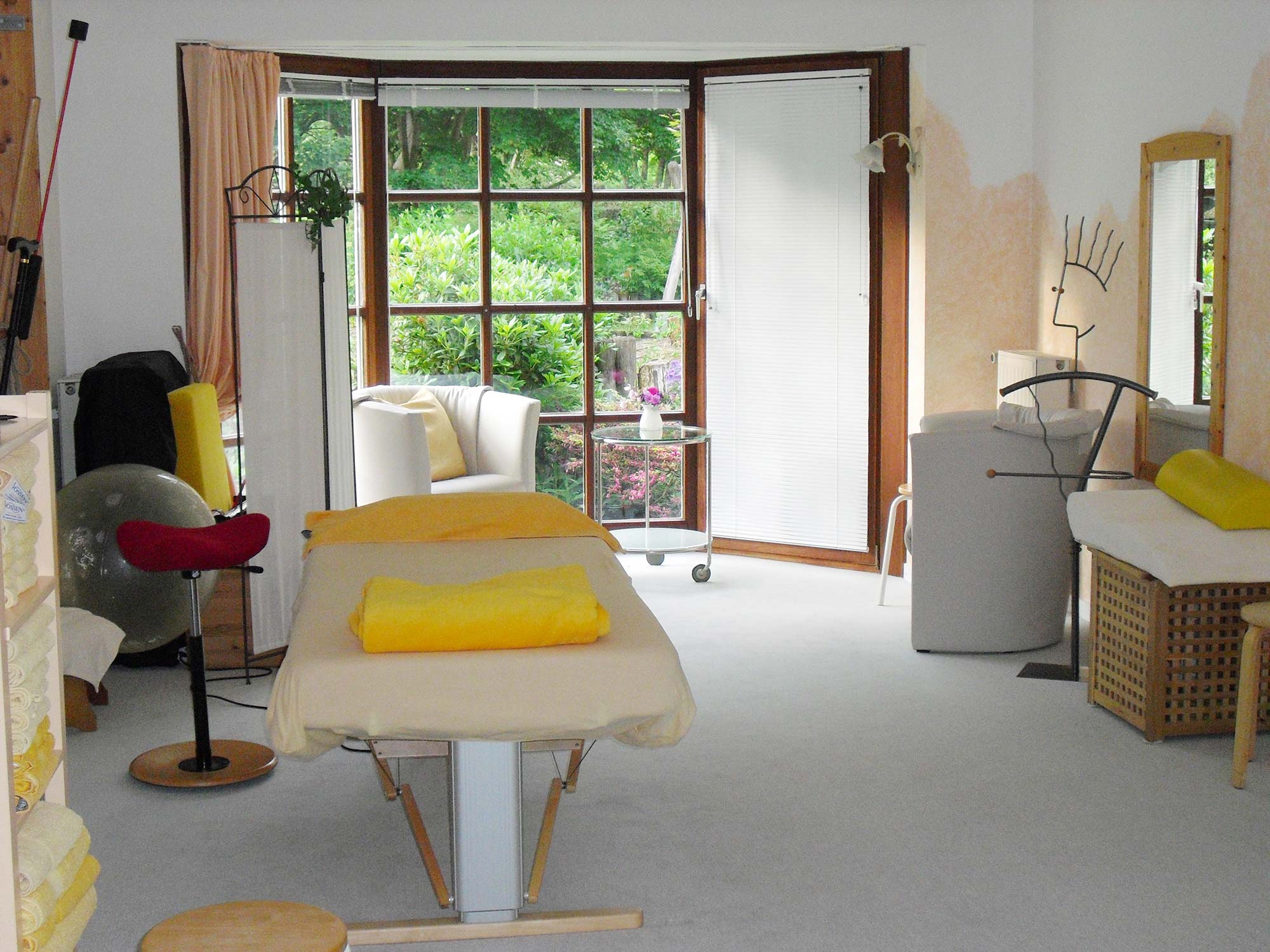 Behandlungsraum Heilpraktikerin und Physiotherapeutin Meera Lohmeier